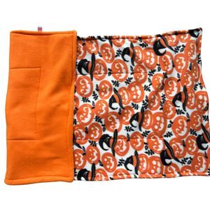 Guinea Pig Premium Fleece Cage Liner 24"x 47" Jack O Lantern Orange